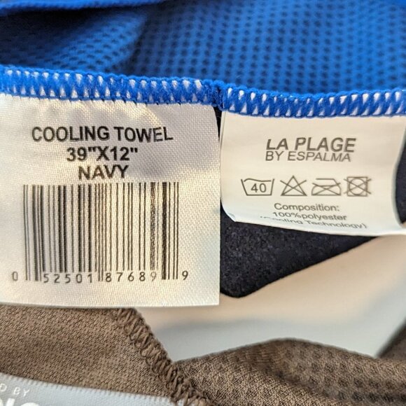 2 Cooling Neck Scarf Towels by Coolcore & La Plage by Espalma - Picture 3 of 6